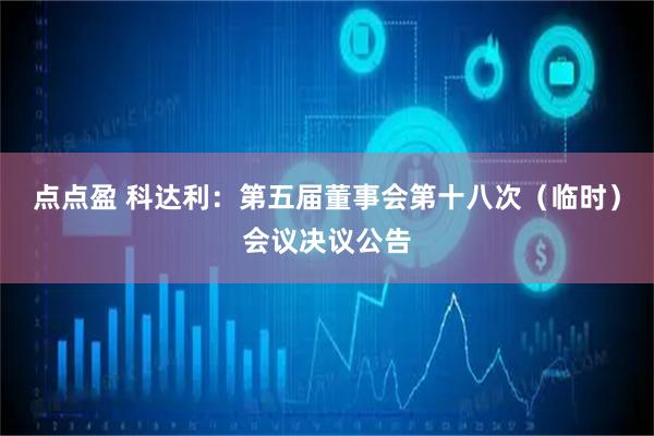 点点盈 科达利：第五届董事会第十八次（临时）会议决议公告